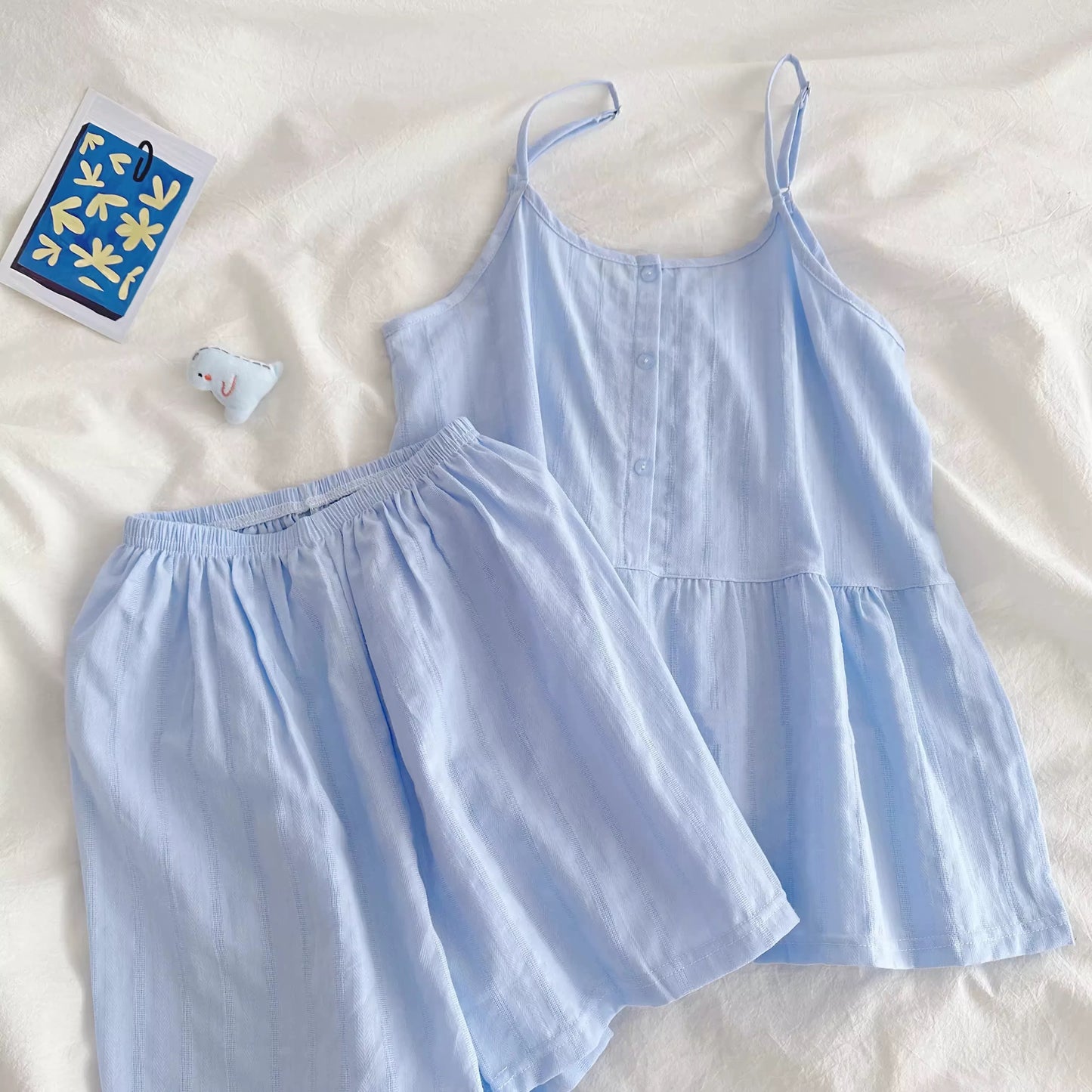 Light Blue Cami Pajama Set