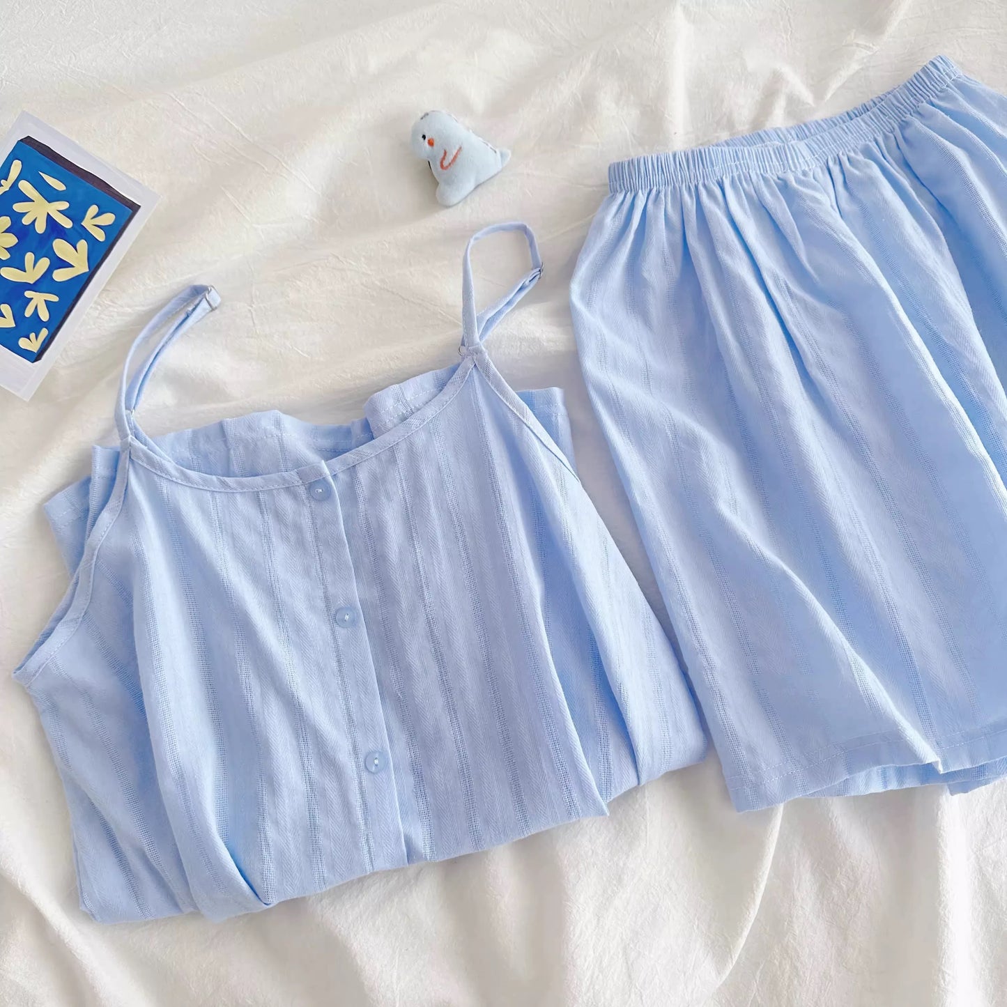 Light Blue Cami Pajama Set