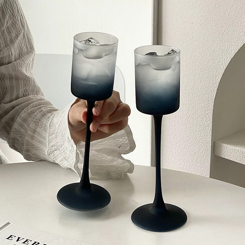 Midnight Ombre Tall Cocktail Glasses (Set of 2)