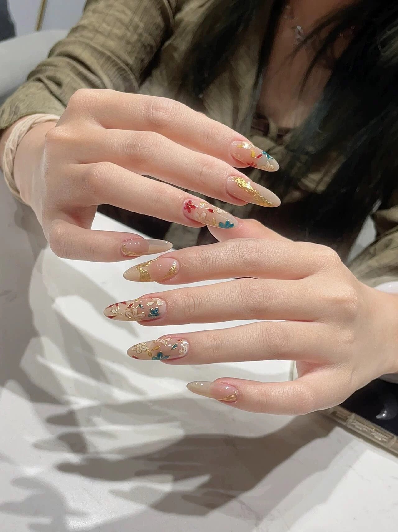 Golden Garden Nail Set