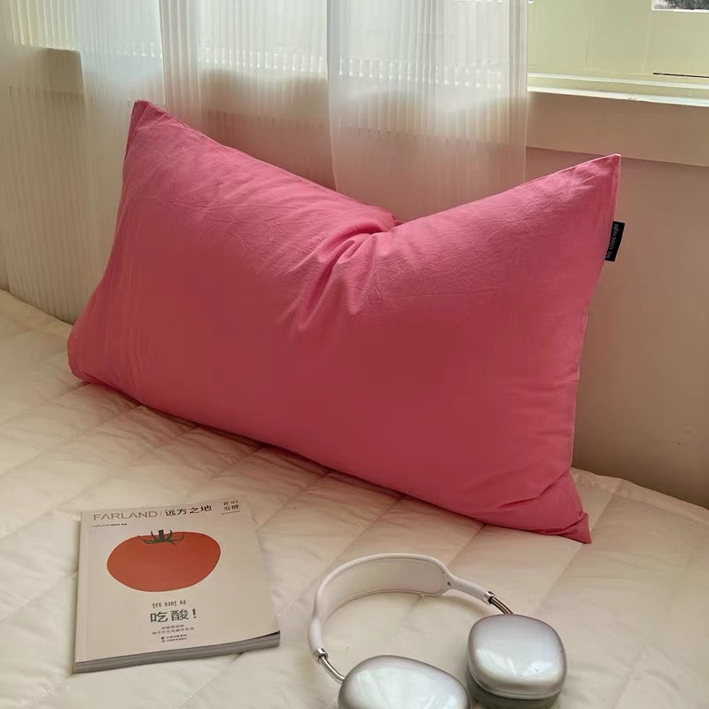 Solid Color Cotton Pillowcases – Bright & Minimalist Bedding