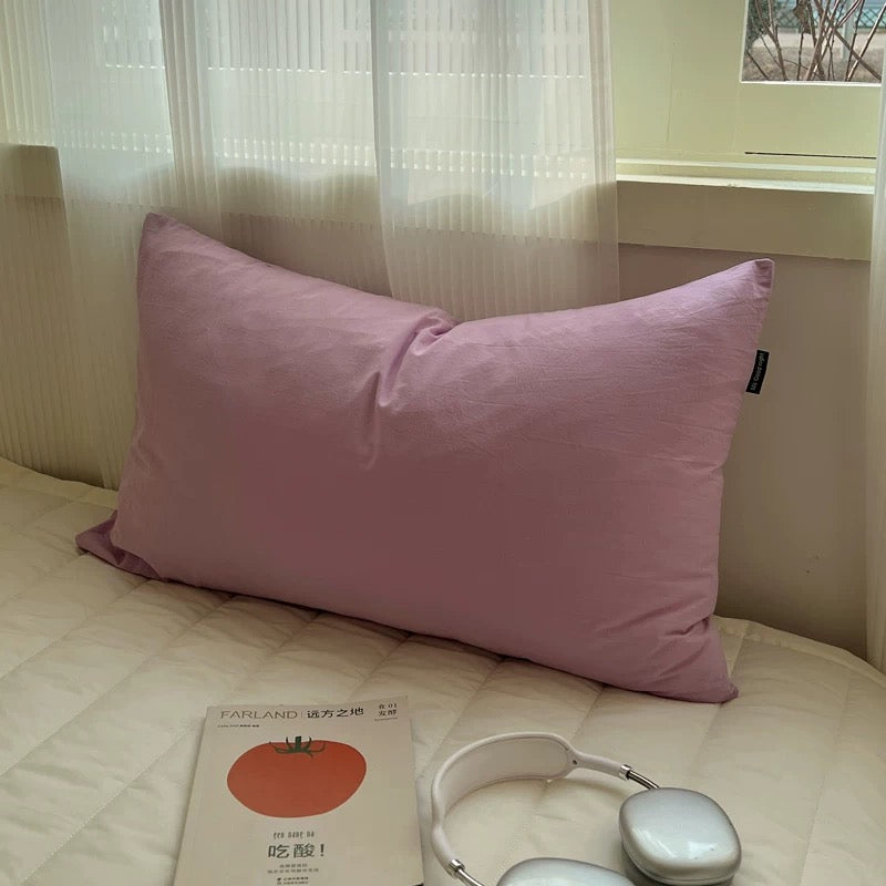 Solid Color Cotton Pillowcases – Bright & Minimalist Bedding