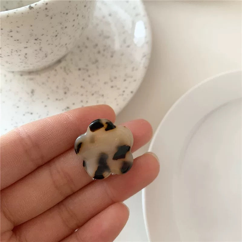 Mini Cloud Flower Claw Clip Set – 9pcs Pastel & Tortoise