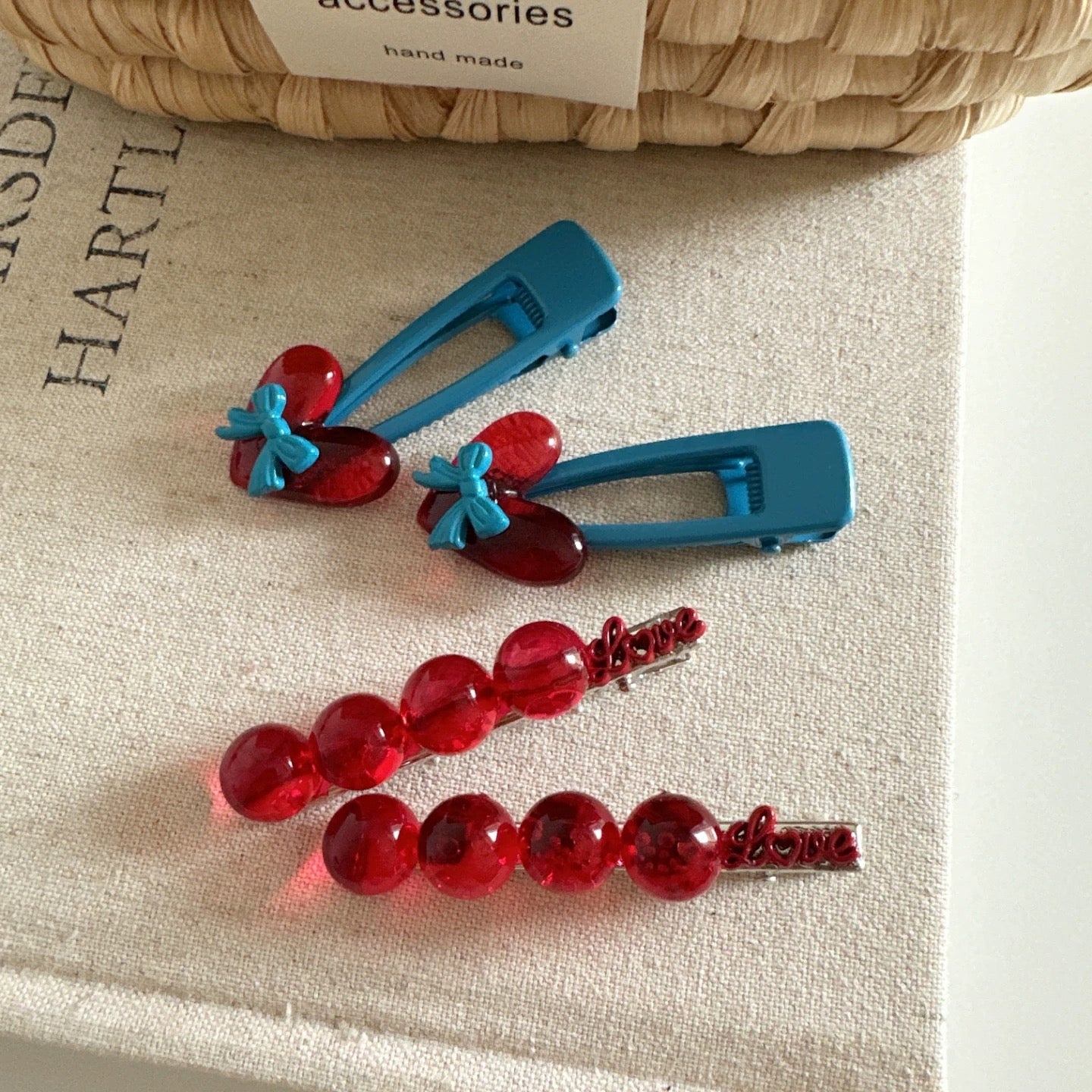 Sweetheart & Bloom Snap Clip Set – 3 Pairs