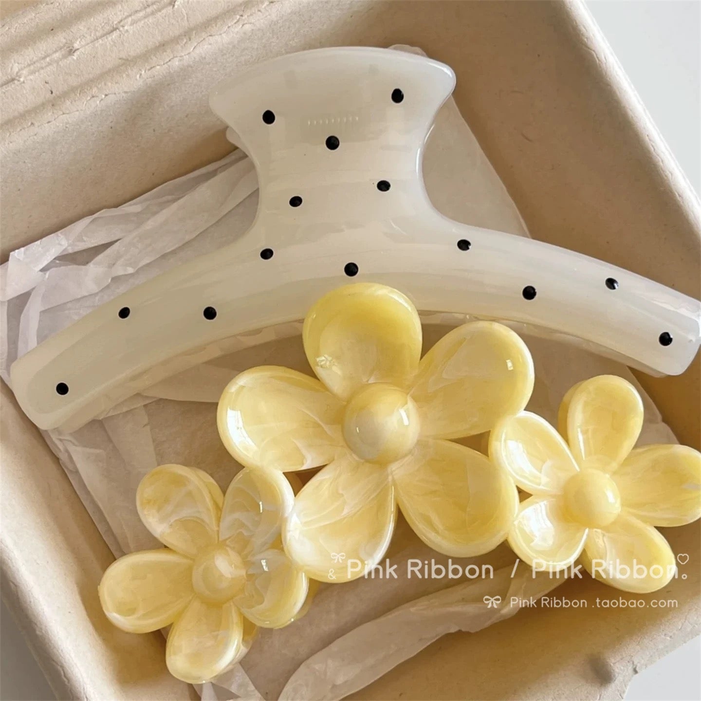 Pastel Flower Hair Clip
