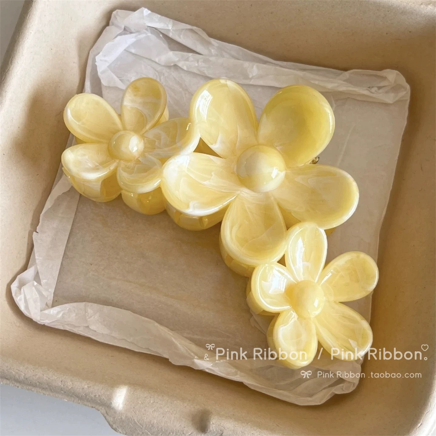 Pastel Flower Hair Clip