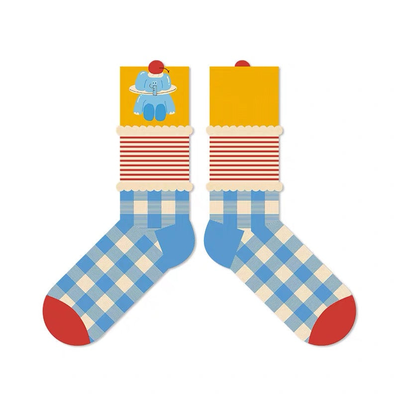 Ice Cream Party Socks – 3 Pairs Set