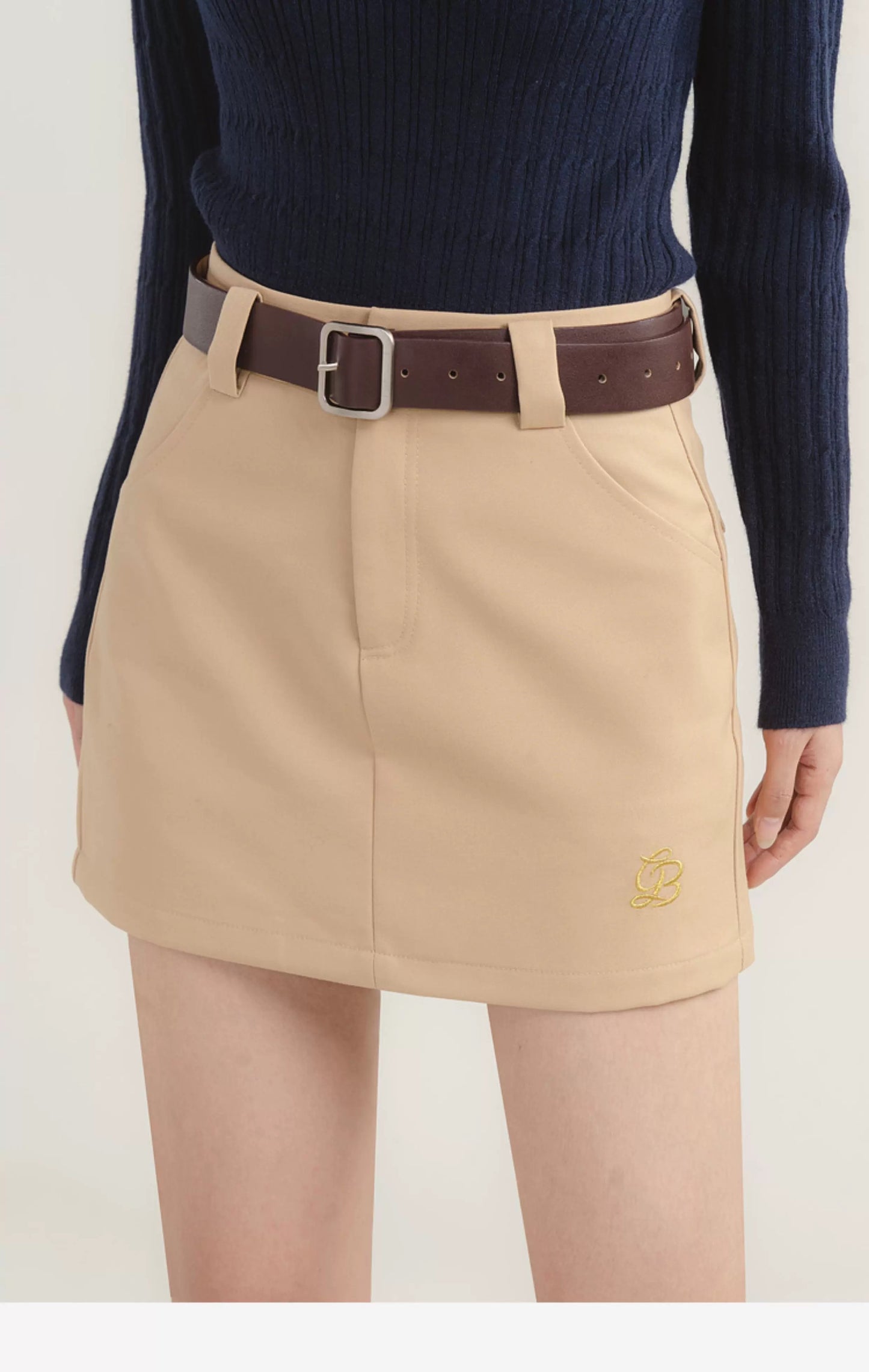 Monogramed Golf Mini Skirt