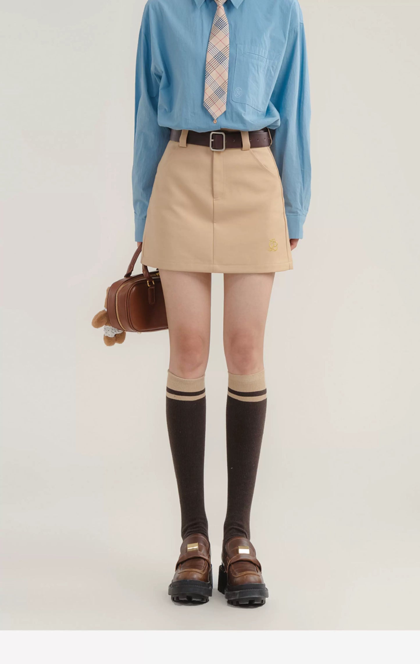 Monogramed Golf Mini Skirt