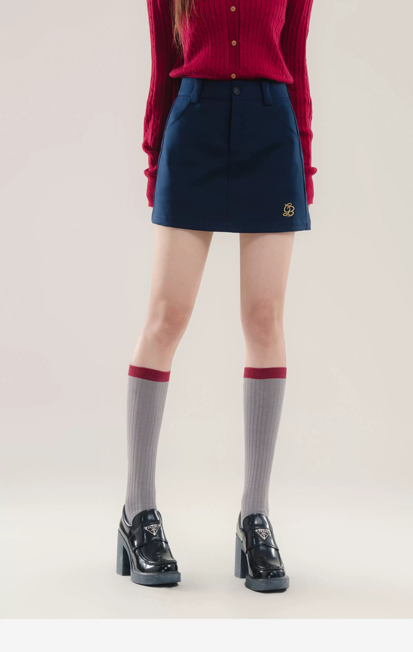 Monogramed Golf Mini Skirt