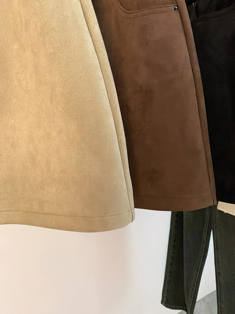 Wool Blend Mini Skirt