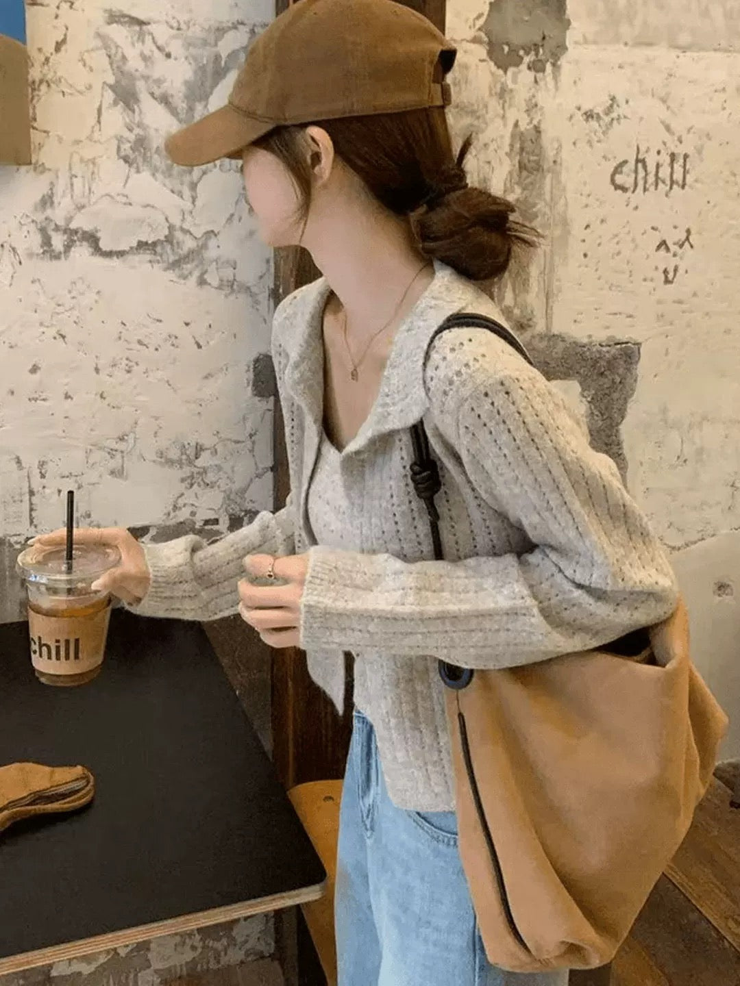 Knit Cardigan and Tank Top Set – Casual Layering Knitwear