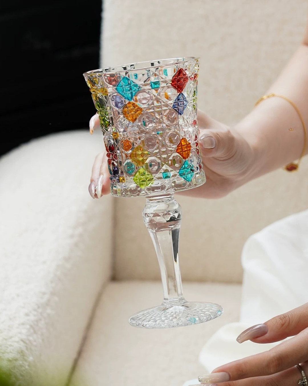 Rainbow Prism Crystal Stemware Collection