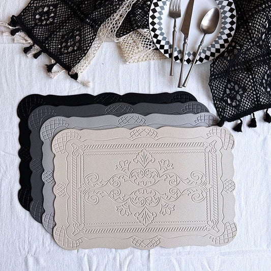 Embossed Baroque Neutral Placemat Collection