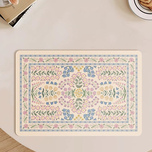 Cottage Garden Floral Cork-Backed Placemat