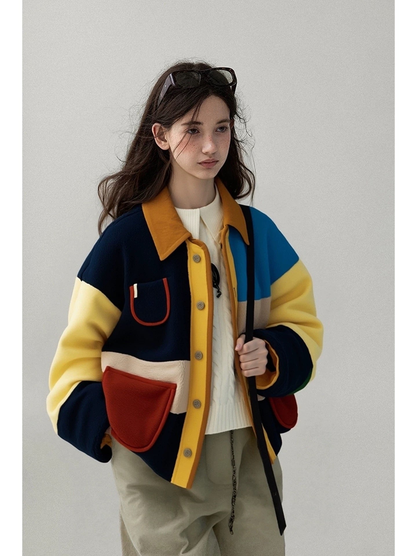 Colorblock Fleece Jacket