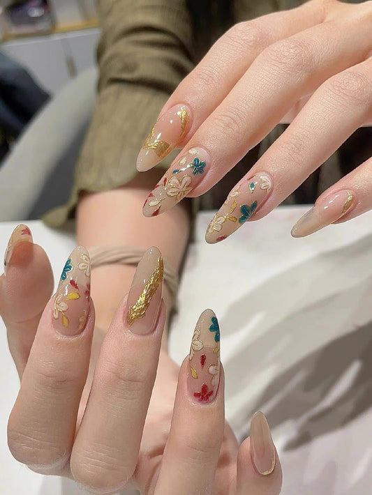 Golden Garden Nail Set