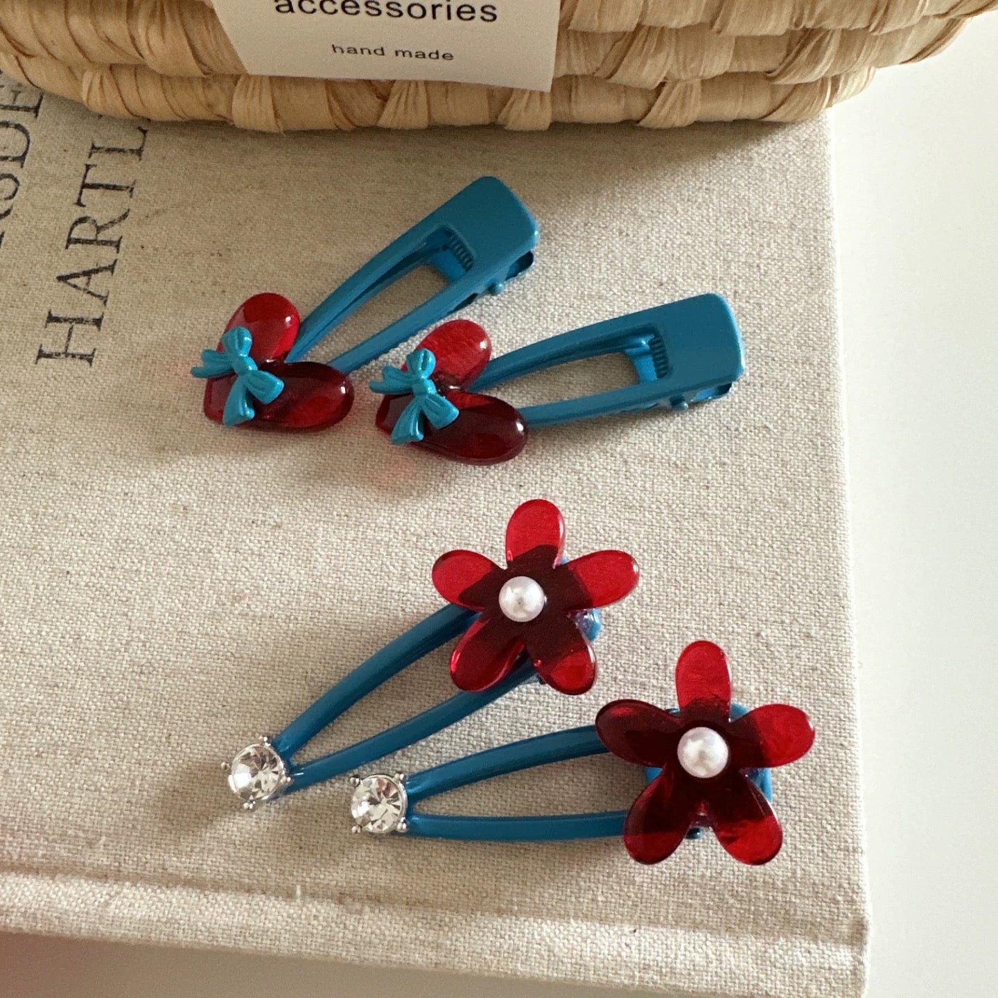 Sweetheart & Bloom Snap Clip Set – 3 Pairs