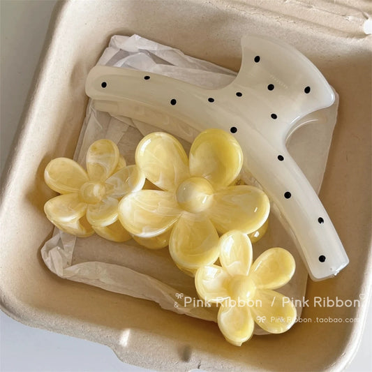 Pastel Flower Hair Clip